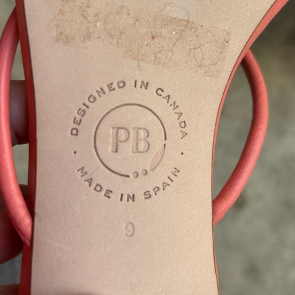 Poppy Barley Harley Heeled Sandal, Cantaloupe, BNWOB, size 9 - Picture 11 of 11